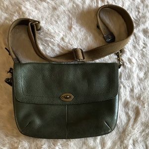 J.Crew Olive Green leather crossbody bag